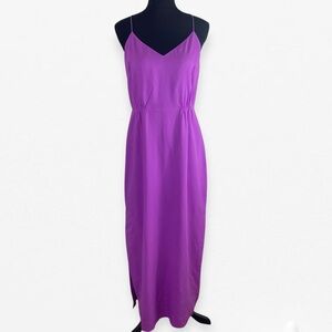 J. Crew Elegant Bright Purple Racerback maxi dress S